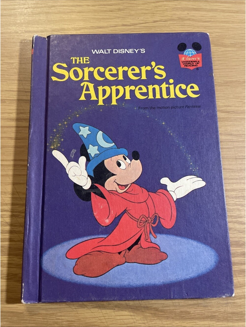 WALT DISNEY The Sorcerer's Apprentice Book Wonderful World of Reading 1973